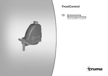 Bruksanvisning/Monteringsanvisning - Truma Gerätetechnik GmbH ...