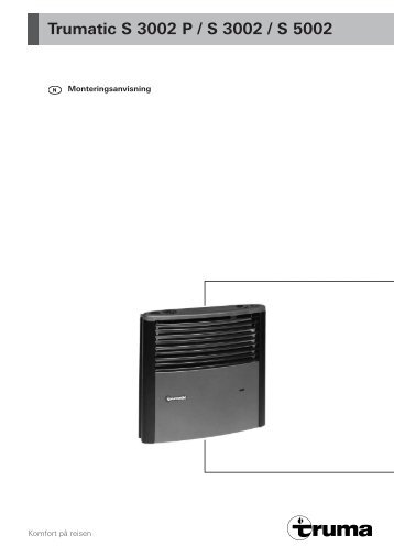 Trumatic S 3002 P / S 3002 / S 5002 - Truma Gerätetechnik GmbH ...