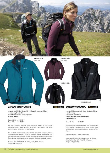 Jack Wolfskin Catalogue Summer 2012