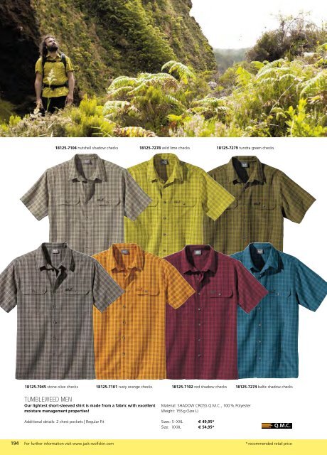 Jack Wolfskin Catalogue Summer 2012