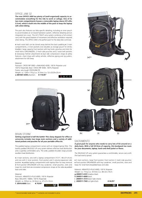 Jack Wolfskin Catalogue Summer 2012