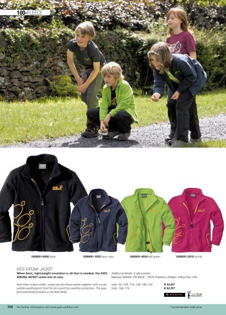 Jack Wolfskin Catalogue Summer 2012