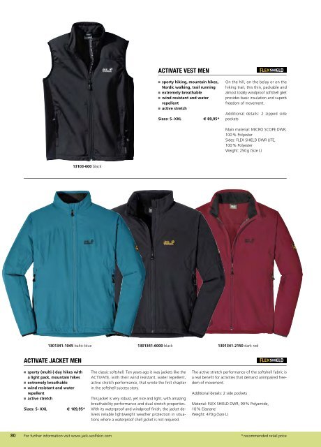 Jack Wolfskin Catalogue Summer 2012