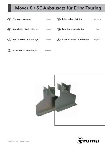 Mover S / SE Anbausatz für Eriba-Touring - Truma Gerätetechnik ...