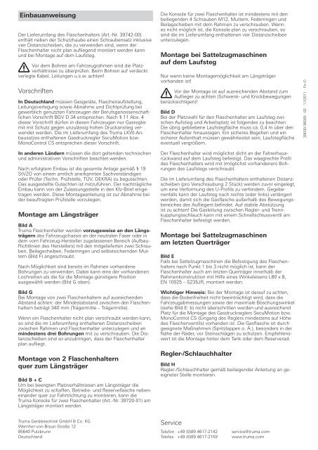 Flaschenhalter - Truma Gerätetechnik GmbH & Co. KG