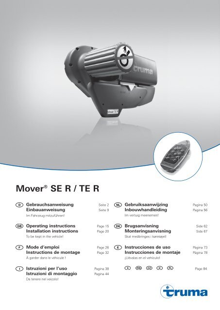 Mover® SE R / TE R - Truma Gerätetechnik GmbH & Co. KG