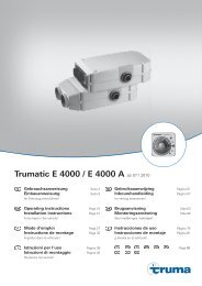 Trumatic E 4000 / E 4000 A ab 07 / 2010 - Truma Gerätetechnik ...