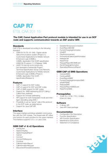 CAP R7 - Tieto