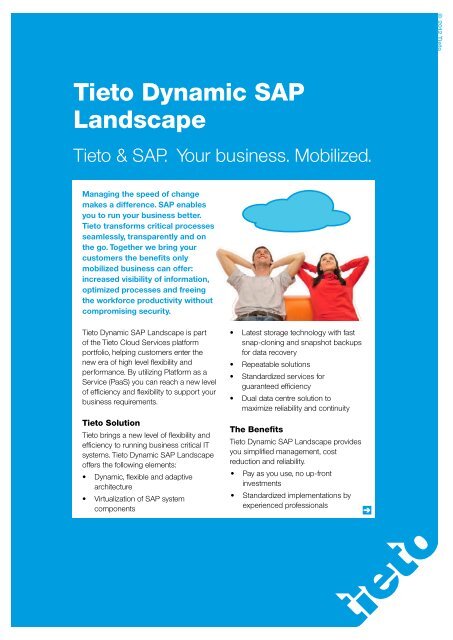 Tieto Dynamic SAP Landscape