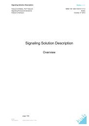 Signaling Solution Description - Tieto