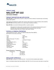 Nalco® wt-222 - Aquatech-vandbehandling.dk