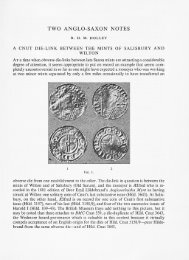 Two Anglo-Saxon notes: [1] A Cnut die-link between the mints of ...