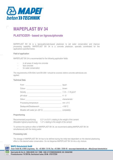 DURIMENT Concrete dispersant - MAPEI Betontechnik