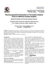 Pharmacognostical Evaluation of Terminalia Chebula fruits on ...