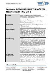 Duriment BETONREPARATURMÖRTEL faserverstärkt PCC GK 2