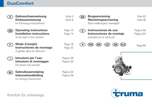 DuoComfort - Truma Gerätetechnik GmbH & Co. KG