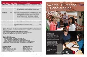 Scholarships, Awards & Bursaries Booklet - Grande Prairie Regional ...