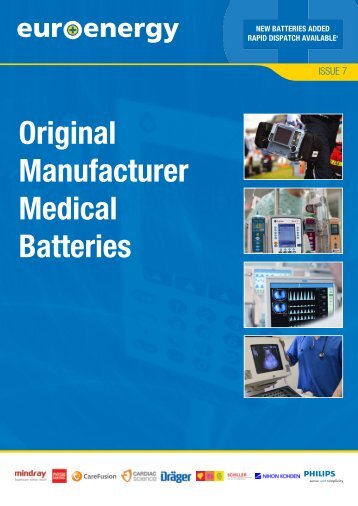 Original Manufacturer Medical Batteries - Euro Energy Resources Ltd