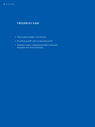 Part of the Fresenius AG Annual Report 2006 - Fresenius Kabi