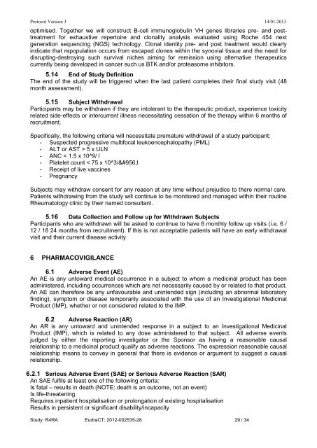 Protocol Title : A Randomised, open labelled study in anti ... - EME