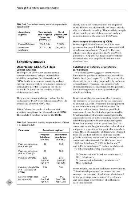 Aanesthetic Agents for Day Surgery - NIHR Health Technology ...