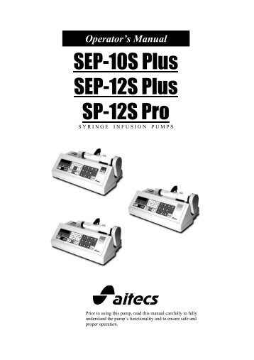 SEP-10S Plus SEP-12S Plus SP-12S Pro - Med-E-Quip Locators