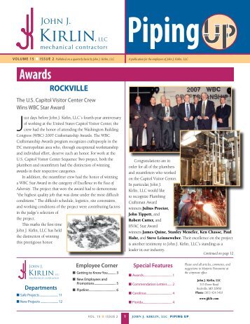 Piping Up Volume 15 Issue 2 - John J. Kirlin, LLC