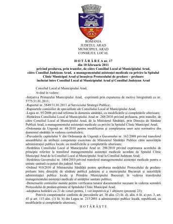 Vizualizare PDF - Primăria Municipiului Arad