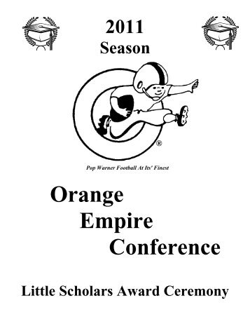 Pop warner football at its - Orange Empire Conference