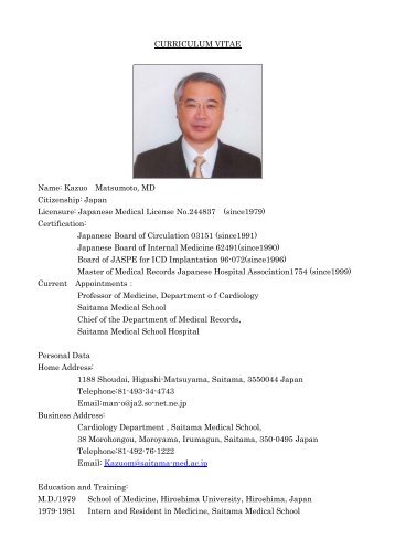 Prof. Kazuo Matsumoto. Japan - Taiwan Society of Internal Medicine