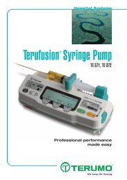 Terufusion® Syringe Pump - Terumo Europe