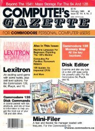 Compute Gazette - Hosted by www.commodore.ca