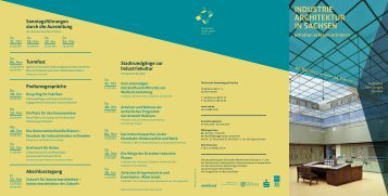 Flyer "Industriearchitektur in Sachsen" - Deutscher Werkbund