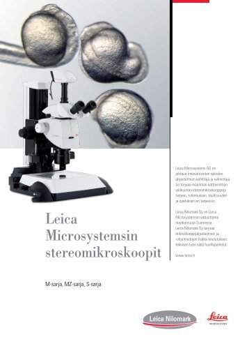 Stereomikroskoopit - Leica