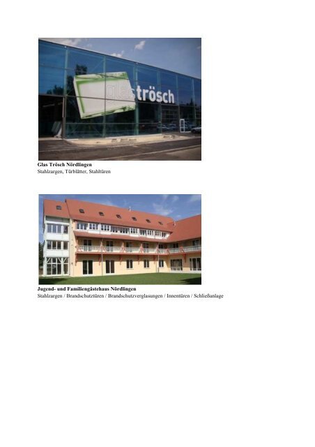 Unsere Referenzliste - Eisen-Fischer GmbH