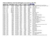 Historical Moldovan Civil Aircraft Register as per ... - Old Wings