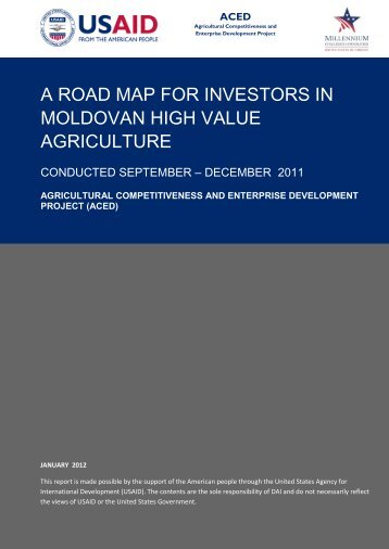 a road map for investors in moldovan high value agriculture