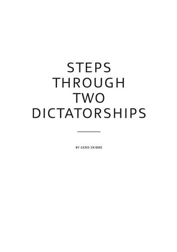 steps through two dictatorships - Gerd Skibbe