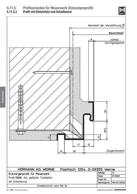 Download Zargenkompendium (PDF) - Hörmann KG