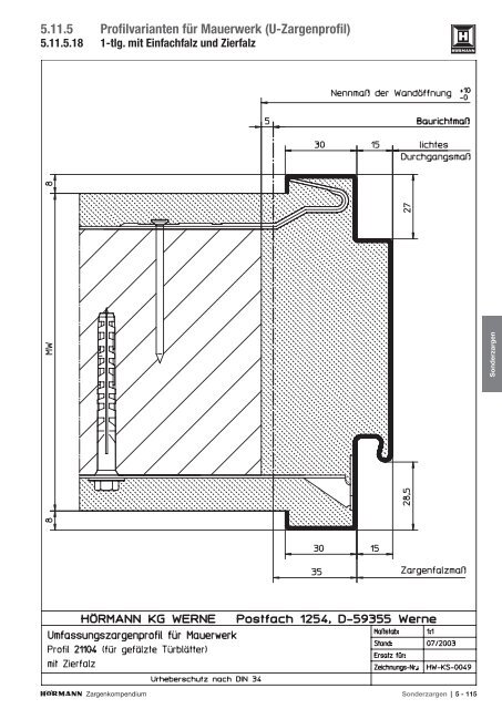 Download Zargenkompendium (PDF) - Hörmann KG