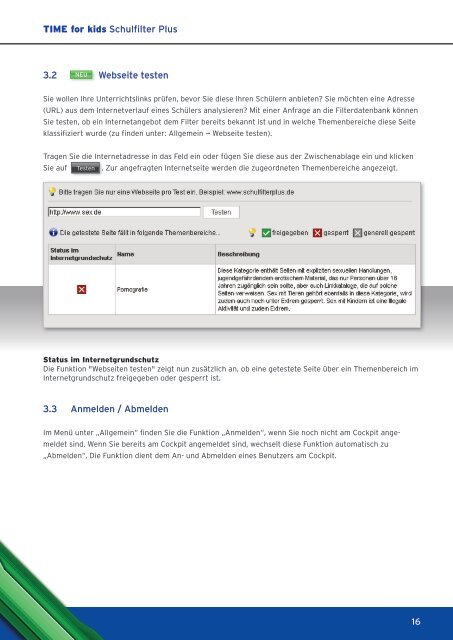 Schulfilter Plus 2.1.04 Was ist neu? - TIME for kids