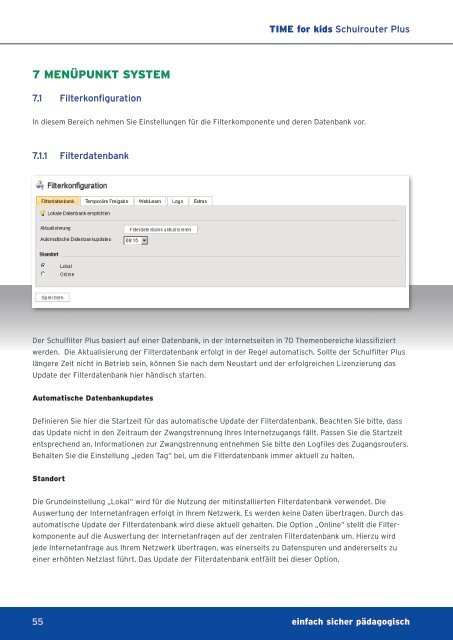 Schulfilter Plus 2.1.04 Was ist neu? - TIME for kids