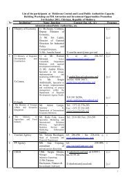 List of the participants at Moldovan Central and Local Public ...