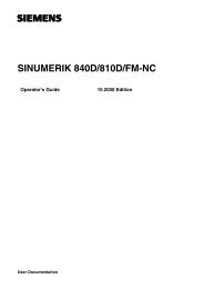 SINUMERIK 840D/810D/FM-NC - Flint Machine Tools, Inc.