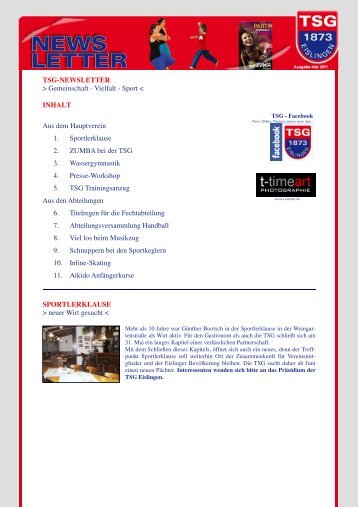 TSG Eislingen - Newsletter 05-2011 [657.0 KB]