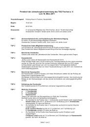 Protokoll JHV 2011 - TSG Frechen eV