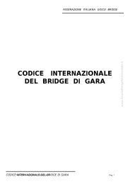 CODICE DI GARA - Scuola Bridge Multimediale