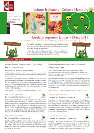 März 2013 programma per bambini gennaio - marzo 2013