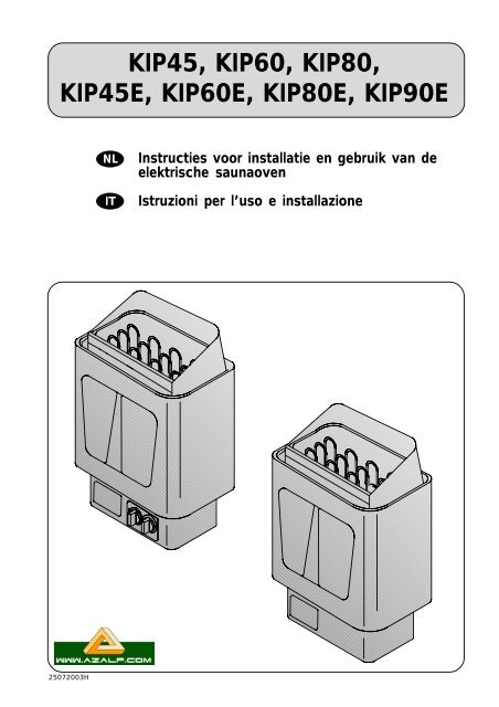 KIP45, KIP60, KIP80, KIP45E, KIP60E, KIP80E, KIP90E - Azalp