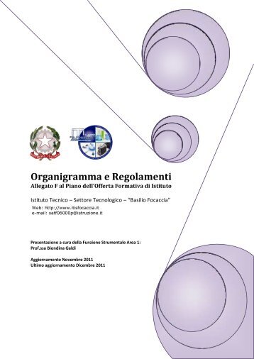 Organigramma e Regolamenti - Itisfocaccia.It